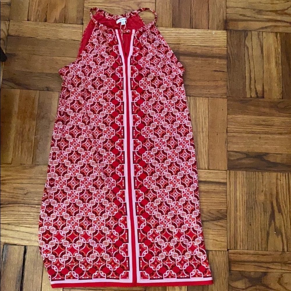 NWT Max Studio red and white dress size: S